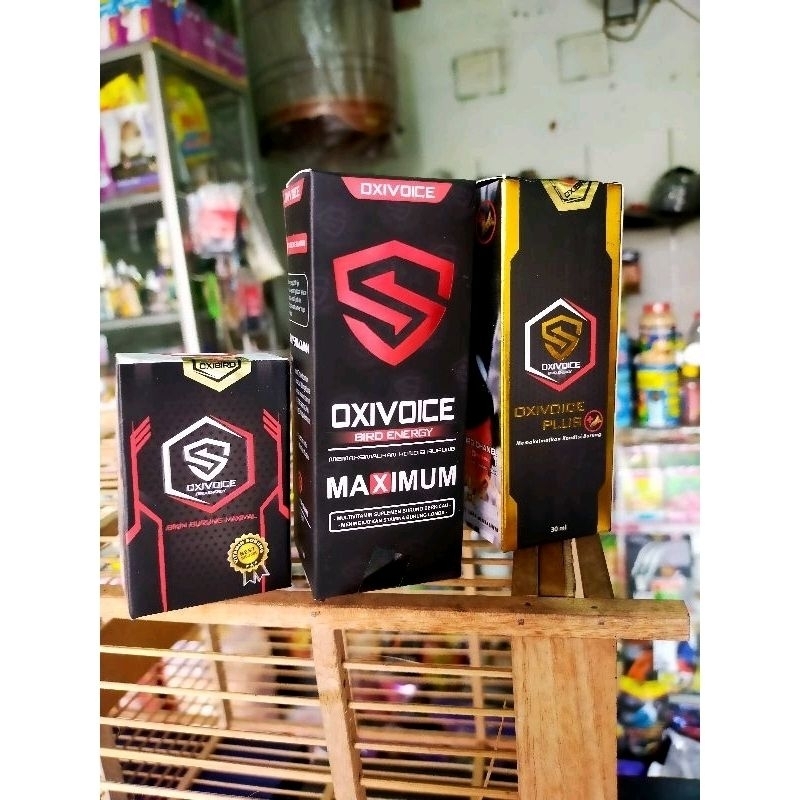 sepaket isi 3 vitamin burung oxivoice lengkap original oxivoice energy oxivoice plus oxivoice maximu