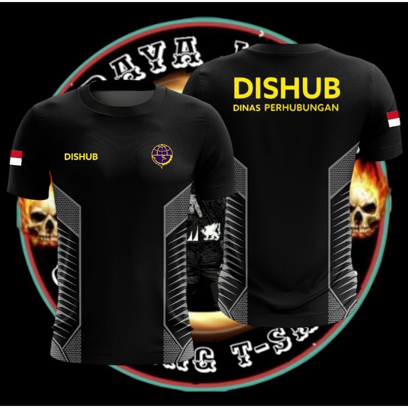 Kaos Jersey sablon Dishub dinas perhubungan/ kaos Dishub / baju atasan Dishub / kaos pria Dishub
