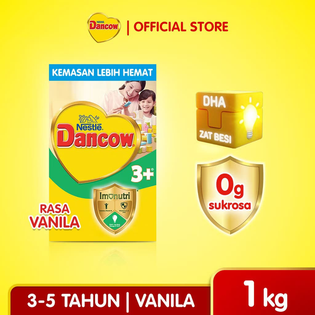 

Dancow susu pertumbuhan rasa vanila 3-5 tahun 1kg