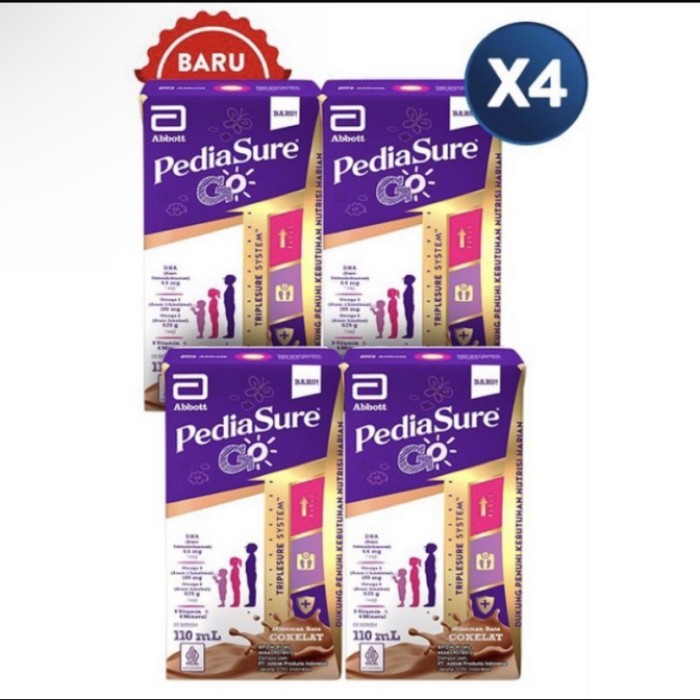 

PEDIASURE GO - Rasa VANILA 110ml x 4