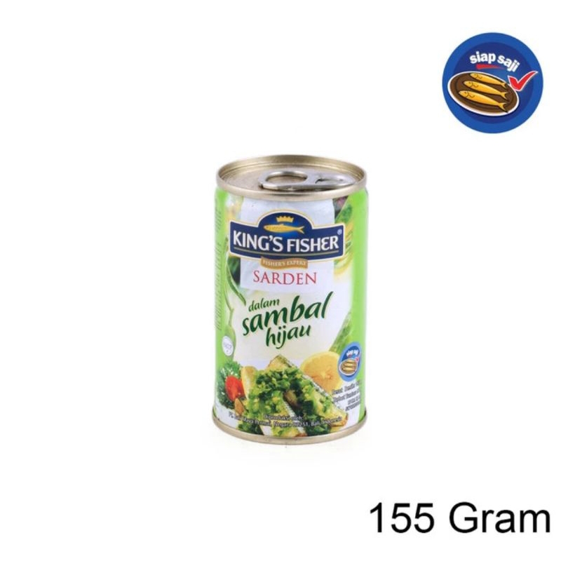 

King's Fisher Sarden mini Sambal Hijau Makanan Kaleng 155 gr