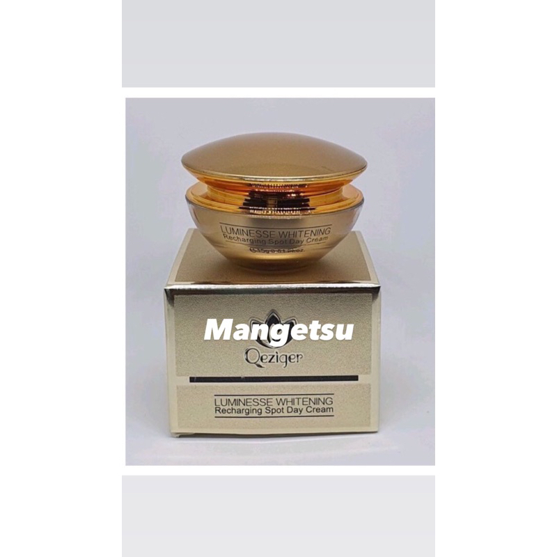 QEZIGER LUMINESSE WHITENING CREAM FLEK HITAM MEMBANDEL KRIM SIANG MALAM KRIM PENCERAH WAJAH