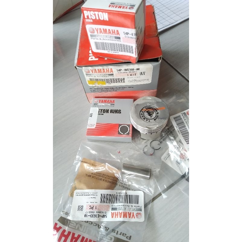 PISTON KIT SEHER RING SET 54P MIO J SOUL GT XRIDE FINO FI 115 ORI YGP