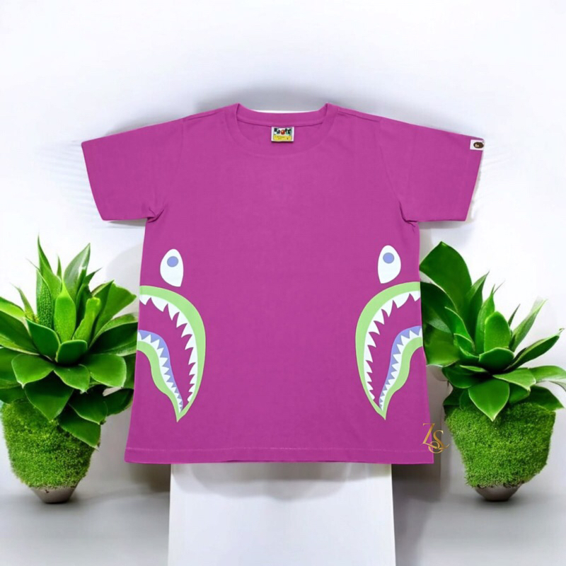 BAPE Side Shark Tee 'Pink' Original Size S