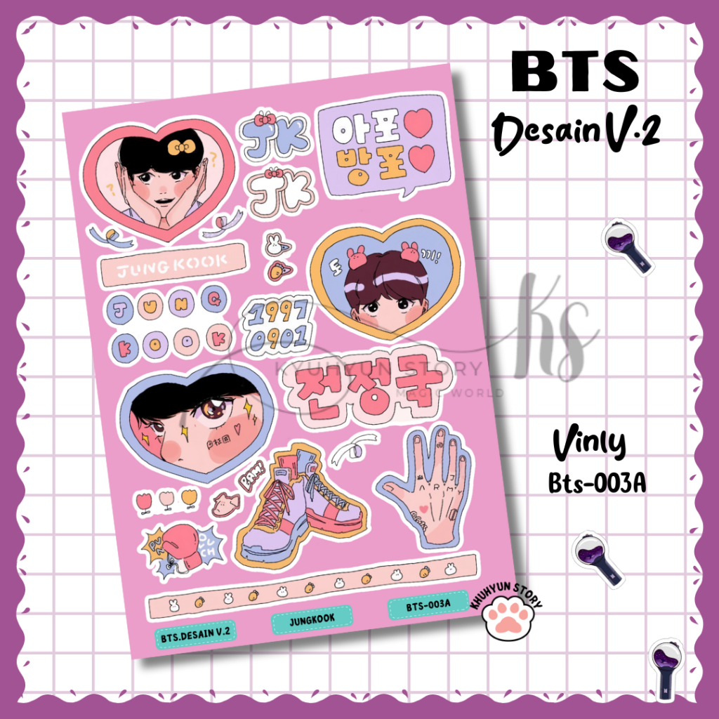 

Sticker Kpop Bts Chibi Anime Jungkook Cute Kartun Stiker Vinly Deco Aesthetic Jurnal Laptop Hp Tumbler Murah Berkualitas