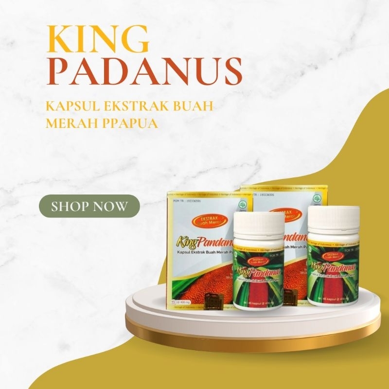 

King Pandanus, kapsul ekstrak buah merah papua