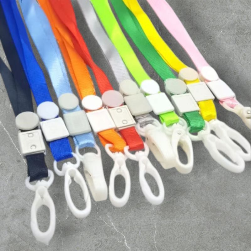 

Gantungan ID Card / Tali Id Card / Tali Badge IDNylon Hook Plastik Spring Combo