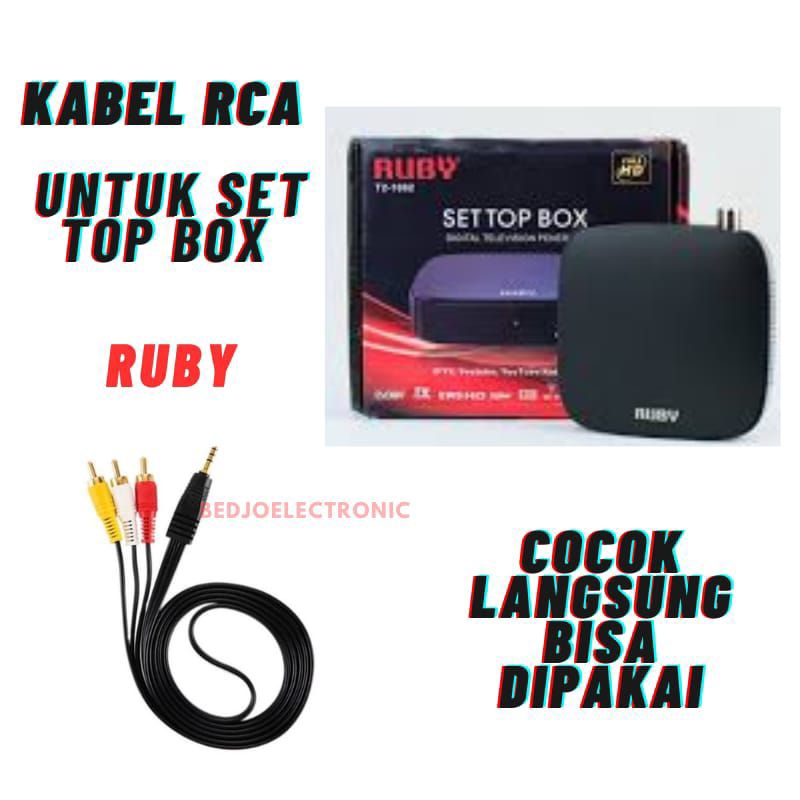 [COD] KABEL RCA AV UNTUK SET TOP BOX RUBY