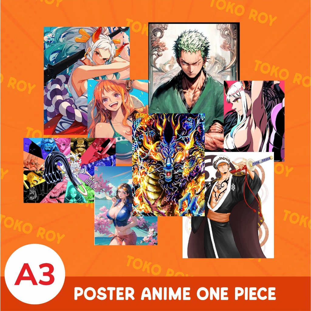 Poster Dinding Anime One Piece Mix A3 Wallpaper Hiasan Dinding