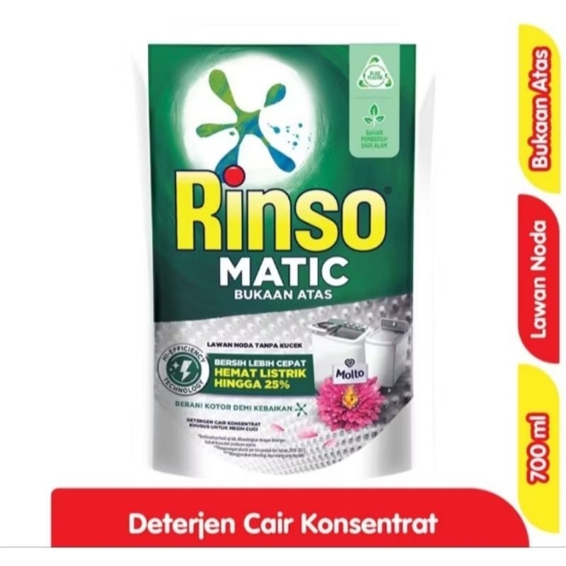 rinso cair matic bukaan atas 700ml
