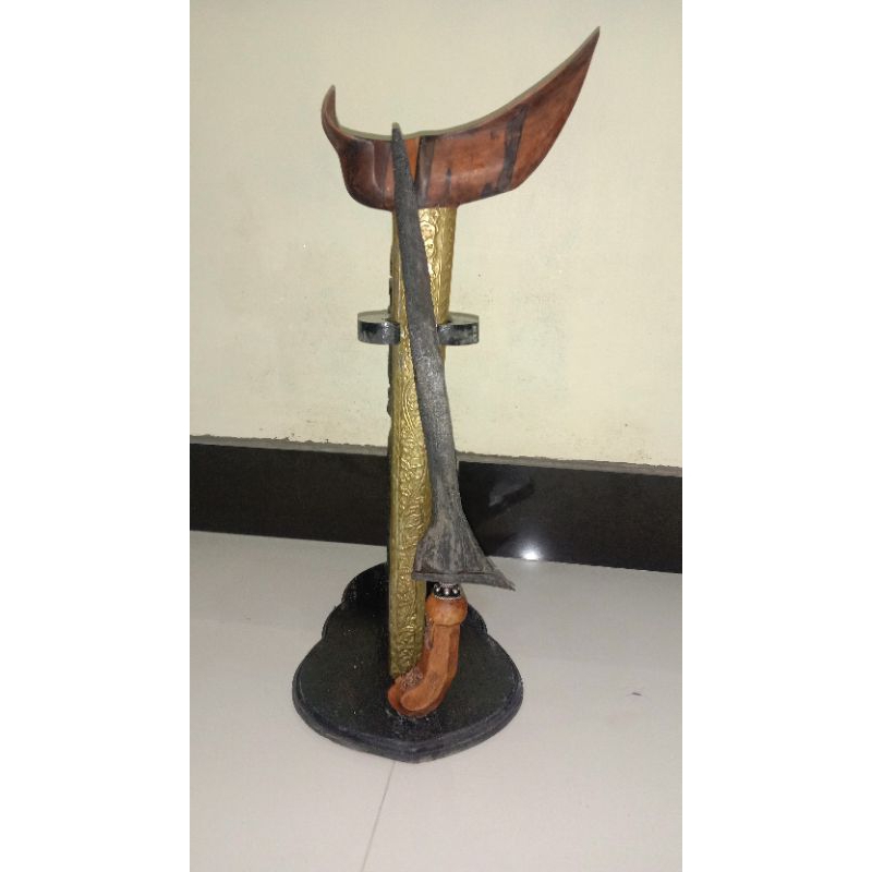 Keris Brojol Pamor Banyu Mili Asli Sepuh Warangka Timoho