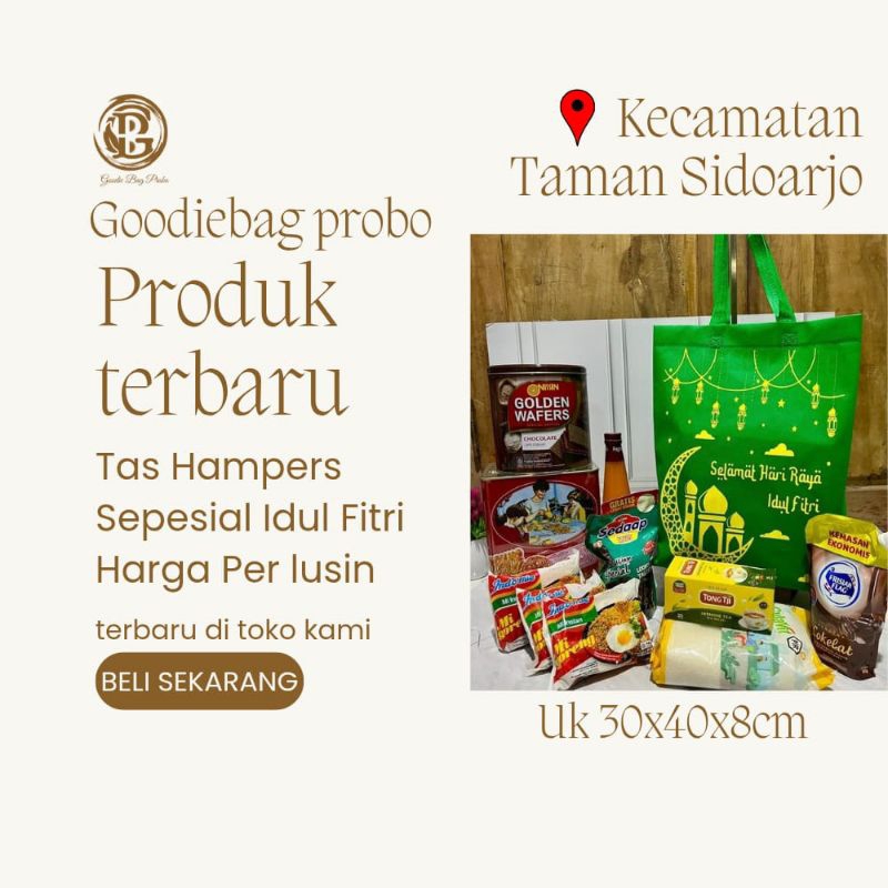 

(1 LUSIN) READY STOCK TAS PARCEL LEBARAN / IDUL FITRI 30X40X8 / GOODIE BAG LEBAR / TAS MAMPERS LEBARAN / TAS BLANJA / TAS SPUNBOND SOUVENIR / TAS SEMINAR