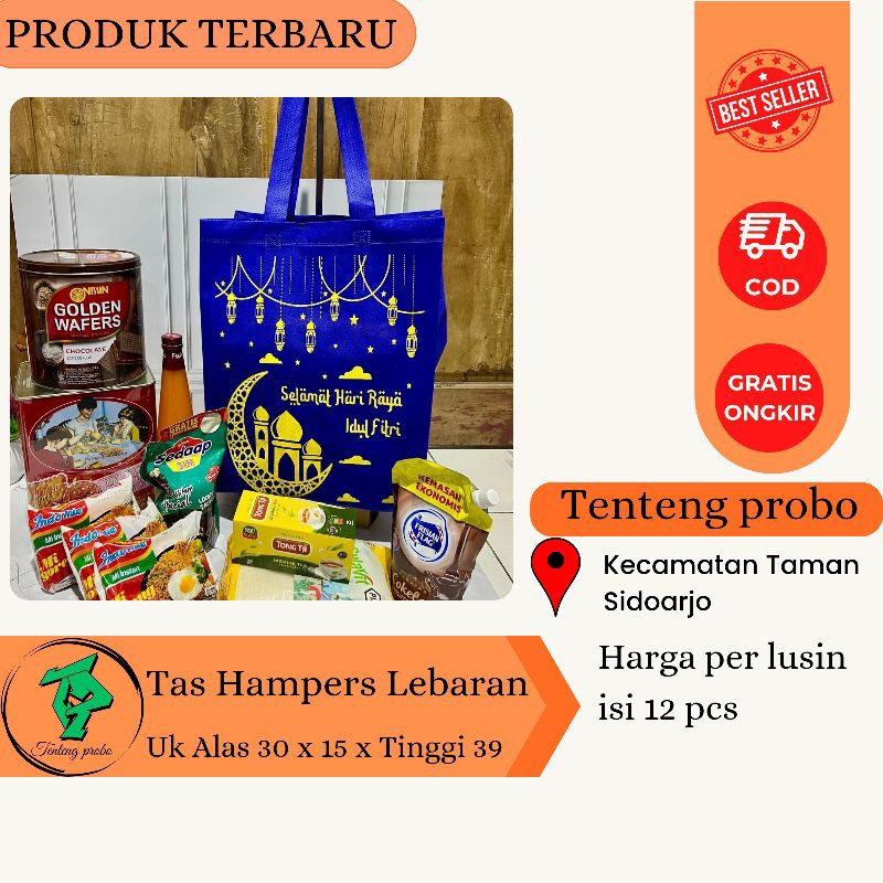 

(1 LUSIN) READY STOCK TAS PARCEL LEBARAN / IDUL FITRI 30X39X15 / GOODIE BAG LEBAR / TAS MAMPERS LEBARAN / TAS BLANJA / TAS SPUNBOND SOUVENIR / TAS SEMINAR