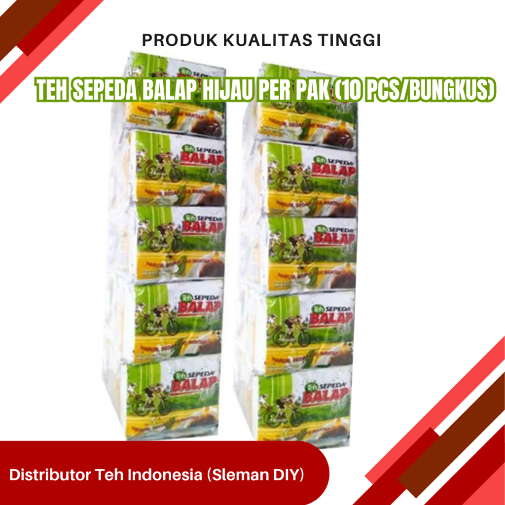 

Teh Sepeda Balap Hijau Per Pak (10 Pcs/Bungkus)