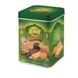 

Hatari Assorted Biscuits Kaleng Segi 650 Gram