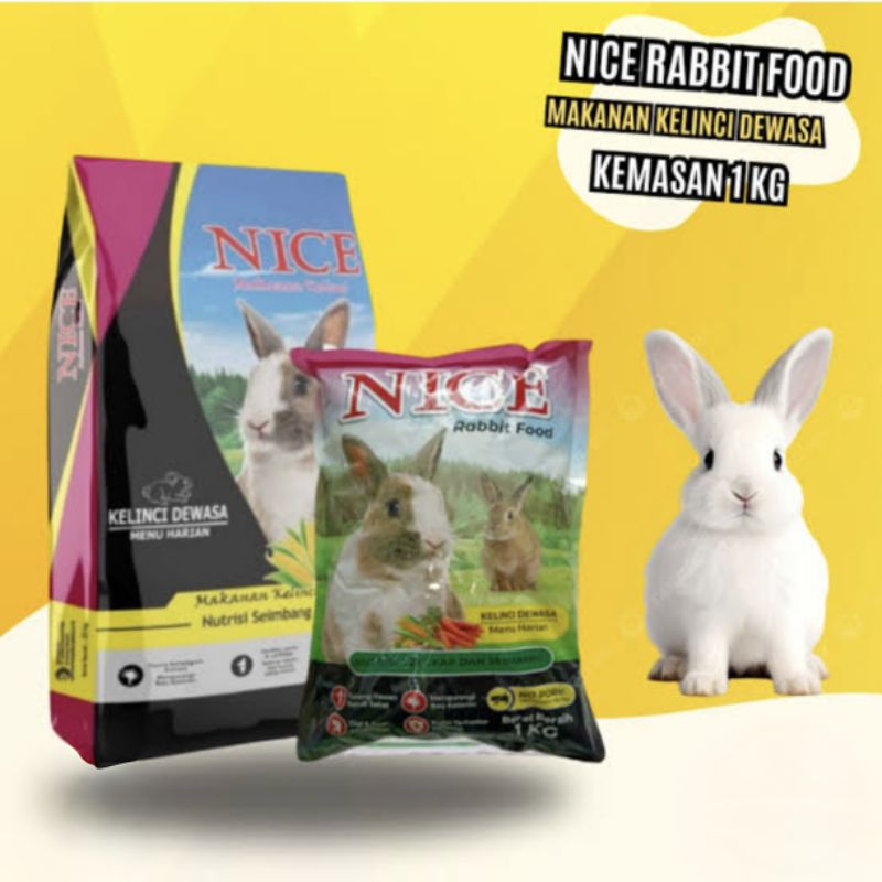 Nice Rabbit food makanan kelinci Pur pakan kelinci