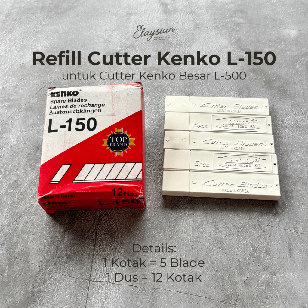 

Isi Refill Cutter Kenko Besar L500 L150 - Kotak 5 Blade