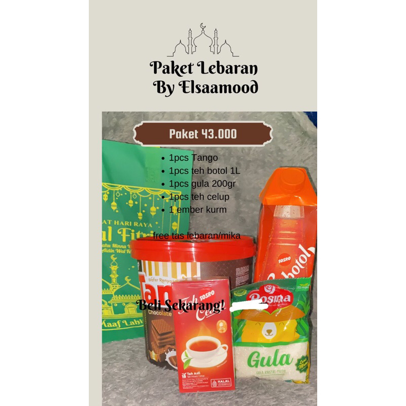 

PAKET LEBARAN TERMURAH 45.000