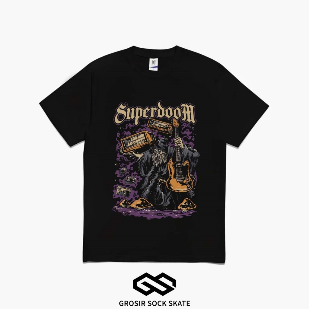 KAOS BAND SUPER BOOM TAG MERCHCONS SIZE LUAR / KAOS MUSIK DISTRO - HOUSE OF PATCH