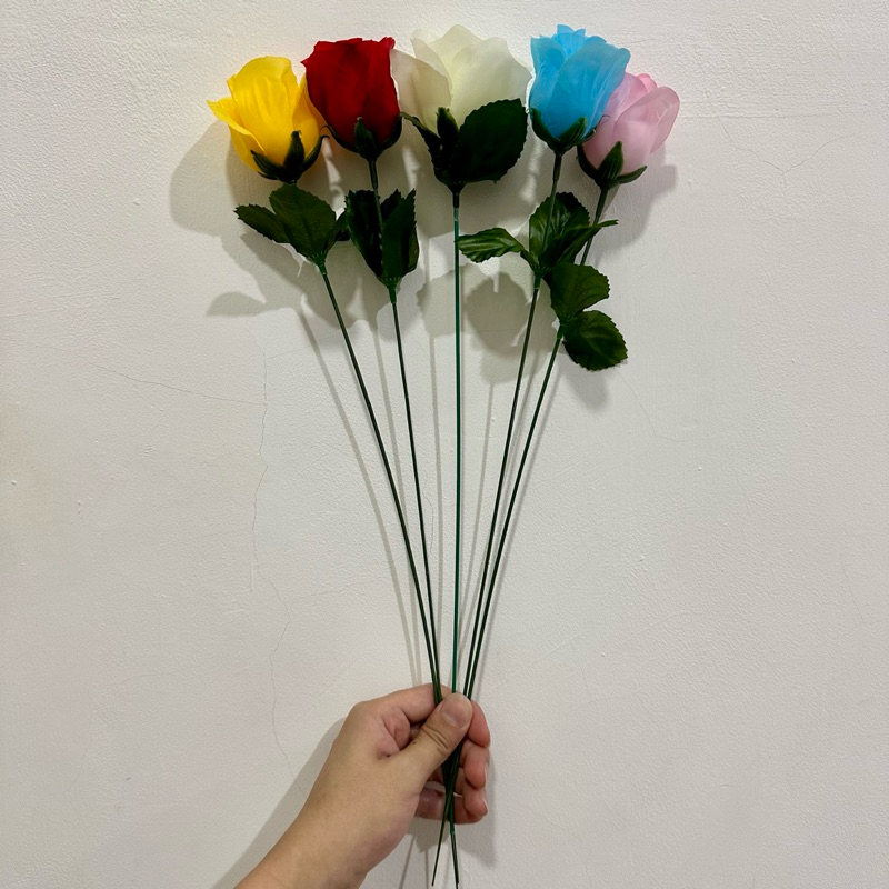 Kuntum Mawar 1 Tangkai Kuncup / Bunga Artificial Rose Eceran