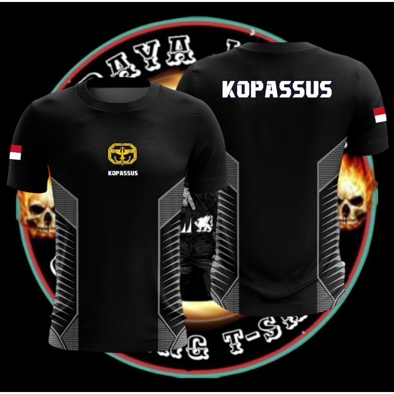 Kaos Jersey Sablon KOPASSUS / Kaos atasan pria kopassus / Baju kopassus / baju pria kopassus