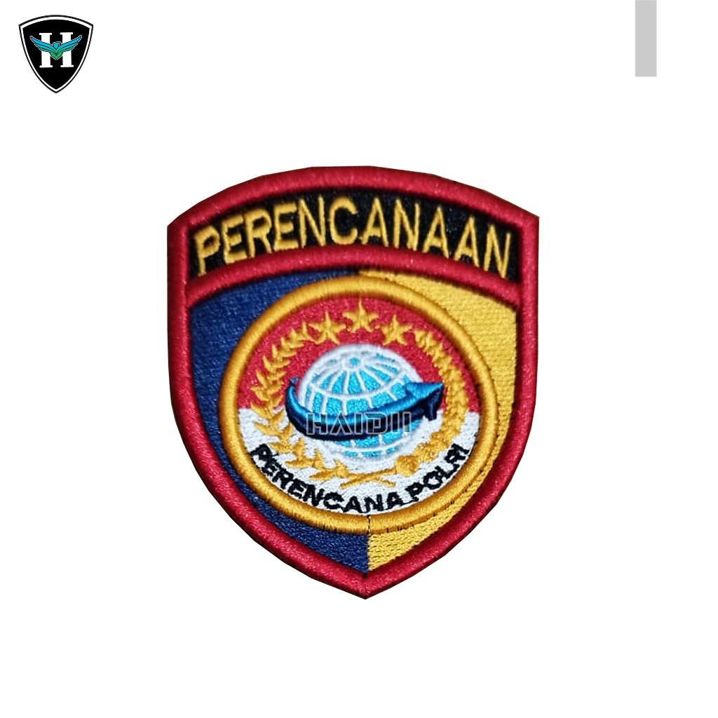 Bet Perencanaan Polri Bordir / Bet Badge Pdl Bordir / Patch Bordir