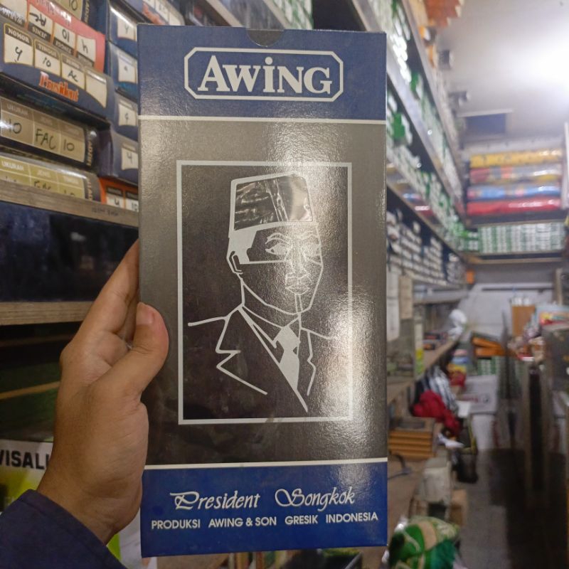 Songkok hitam merk AWING Peci hitam Merk President