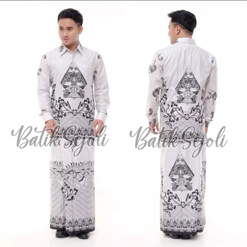 RECOMMENDED SETELAN KEMEJA KOKO DAN SARUNG PRIA DEWASA SET BAJU MUSLIM