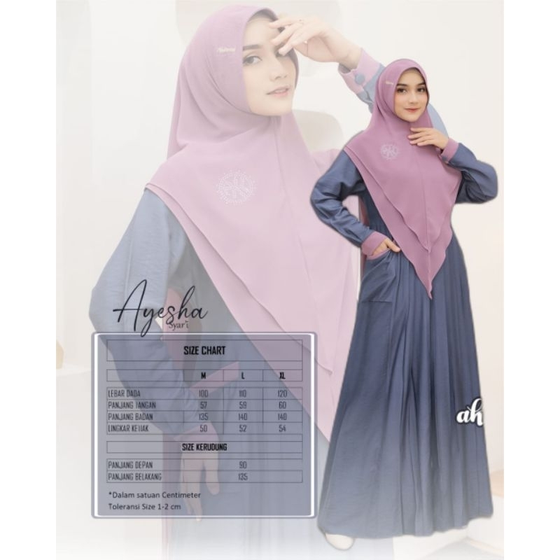 Gamis cringkle Billa Haniza Hanifah ori Aku Karissa model terbaru set khimar syari cringkle ceruty i