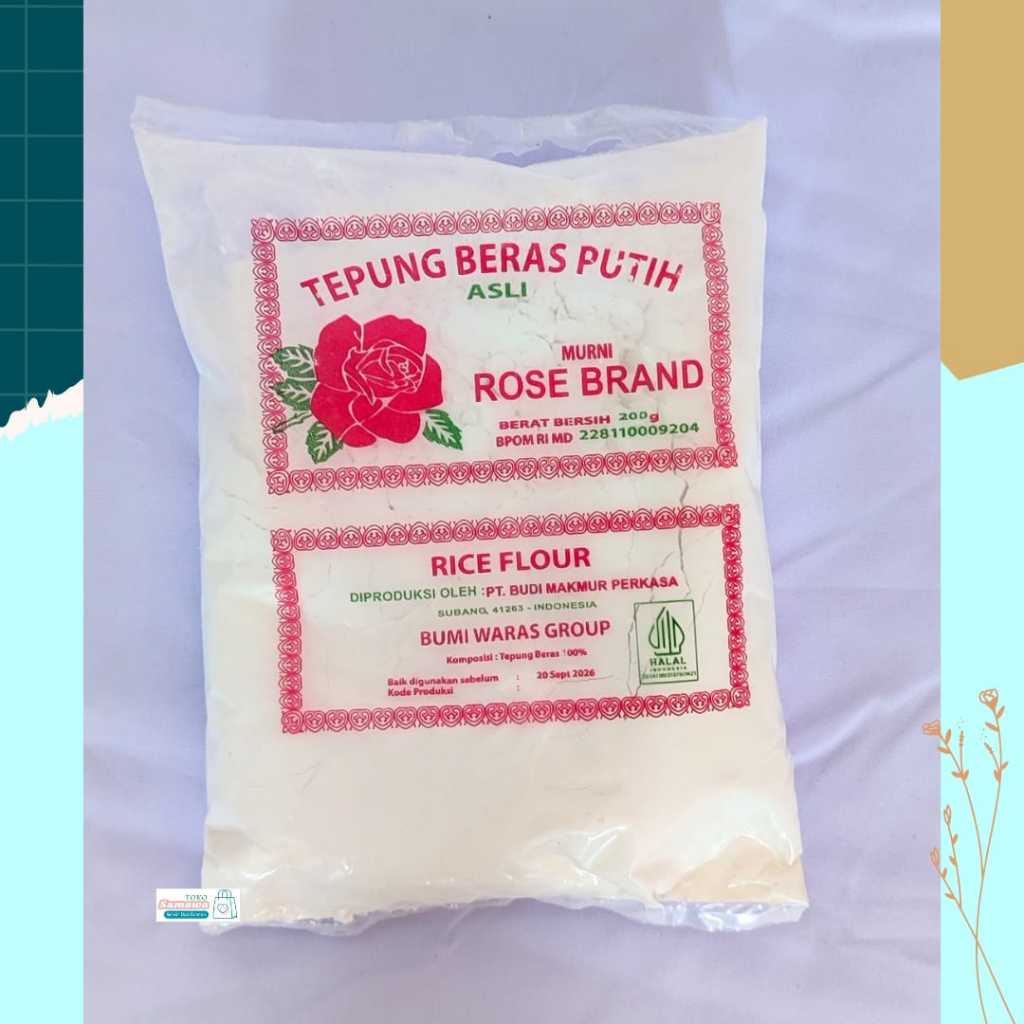 

SAMAWA - TEPUNG BERAS ROSEBRAND 200 GR