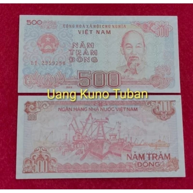uang asing 500 Dong Vietnam