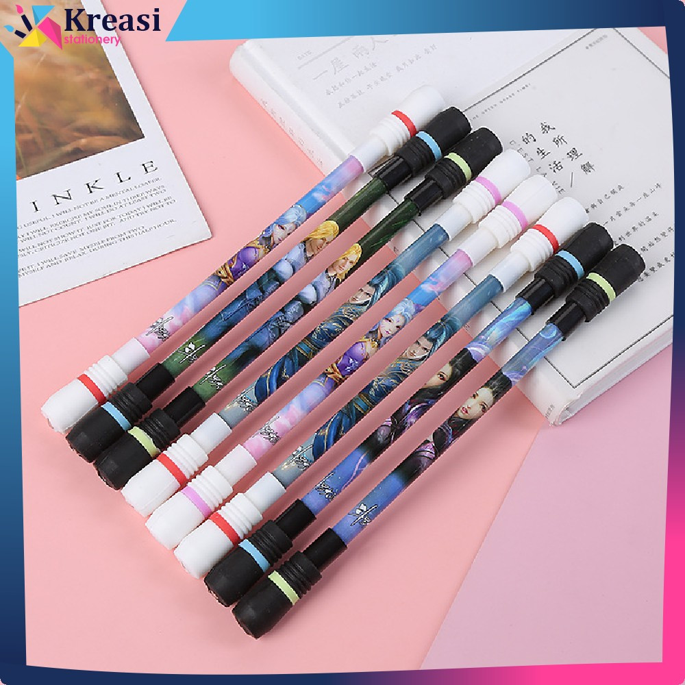 

Pena Pulpen Putar Mainan Anak Pen Spinner Balance / Spinning Pen Pulpen Putar Karakter Anti Stress Kreasi Stationery A38
