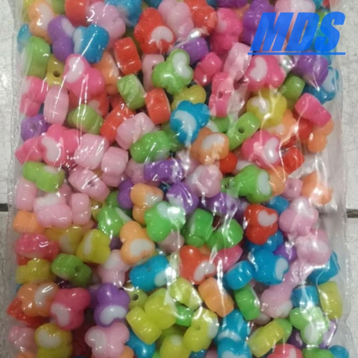 Manik 16mm kupu gemoy candy mix warna isi 1 pon