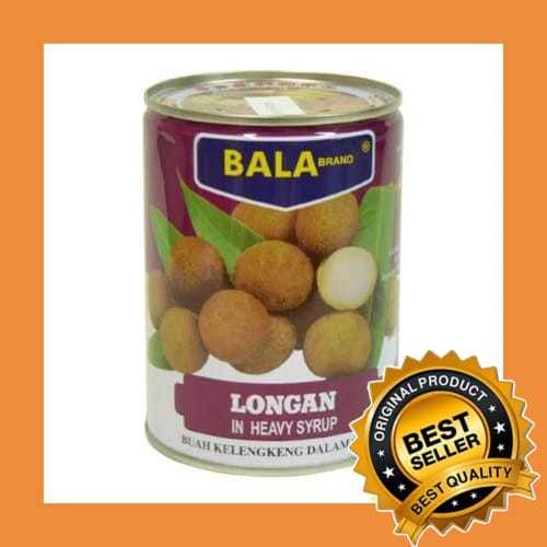 

Bala Brand Longan/ Longan Kaleng/ Buah Kaleng / Kelengkeng Kaleng 565g