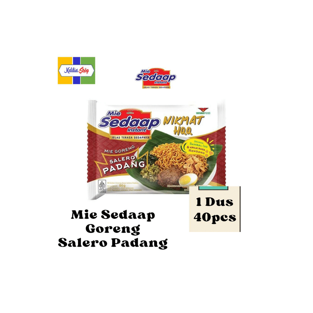 Mie Sedaap Goreng Mie Instan Salero Padang 1 Dus