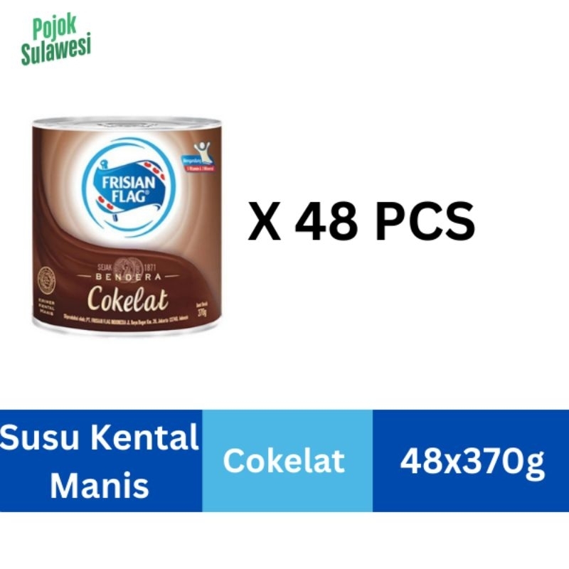 

FRISIAN FLAG Susu Kental Manis Cokelat 370g / 48pc (1dus)