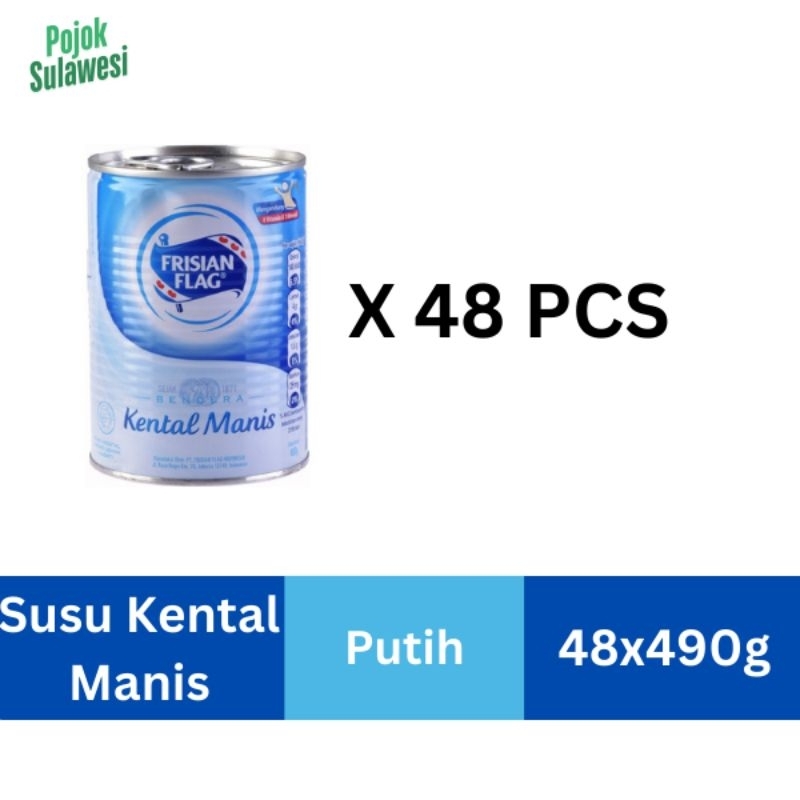 

FRISIAN FLAG Susu Kental Manis Putih 490g / 48pc (1dus)