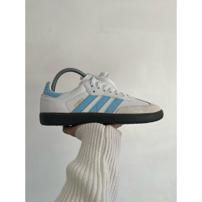 Adidas Samba (White Blue)