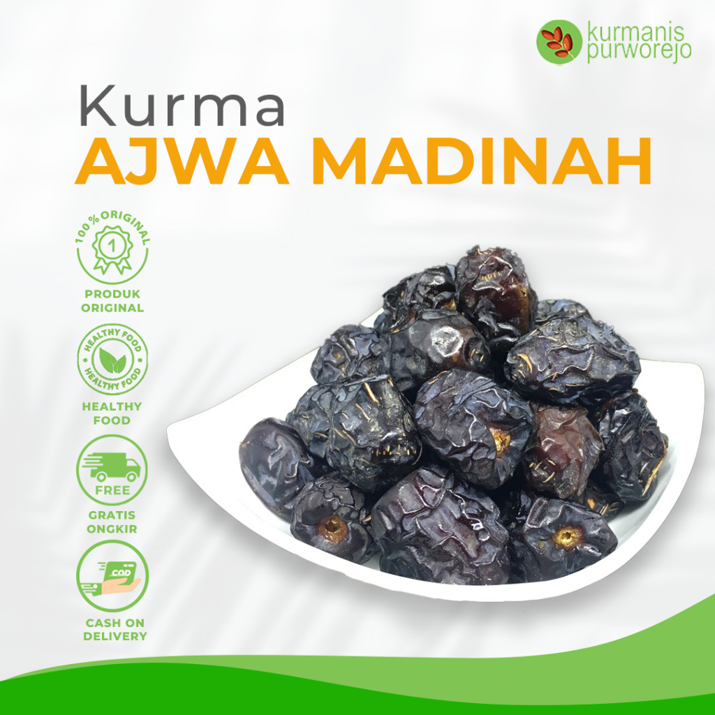 

Kurma Ajwa Nabi Premium Asli Madinah High Quality Original Berkualitas