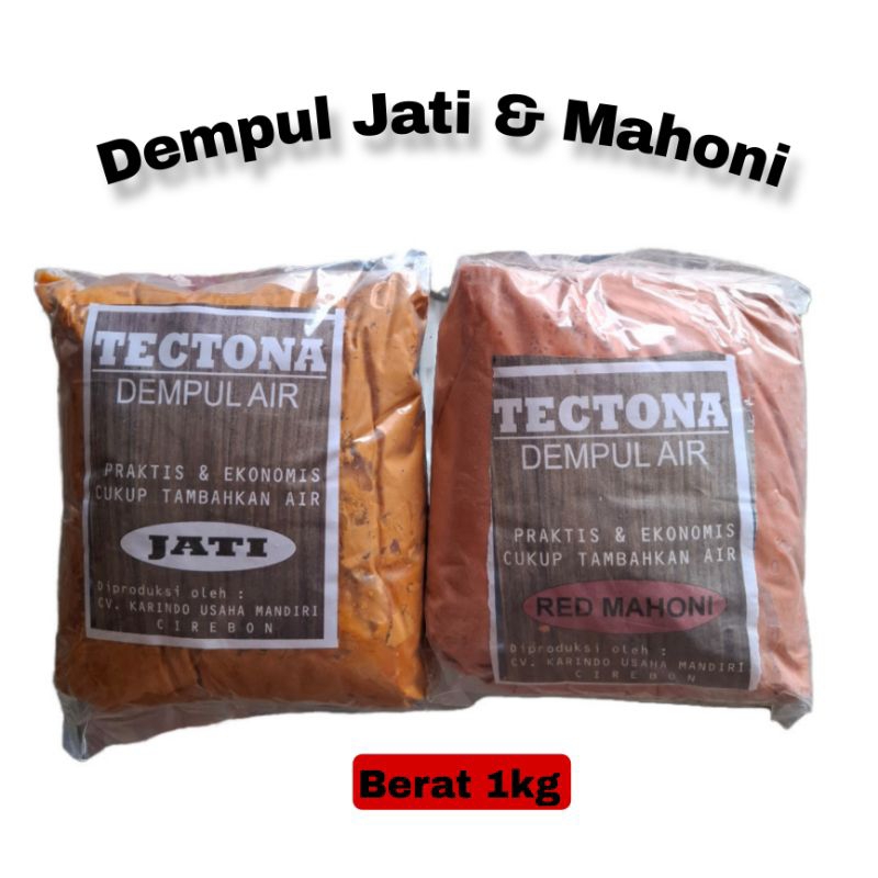 Dempul Kayu Jati 1kg Waterbased | Dempul Kayu Mahoni 1kg Waterbased Tectona