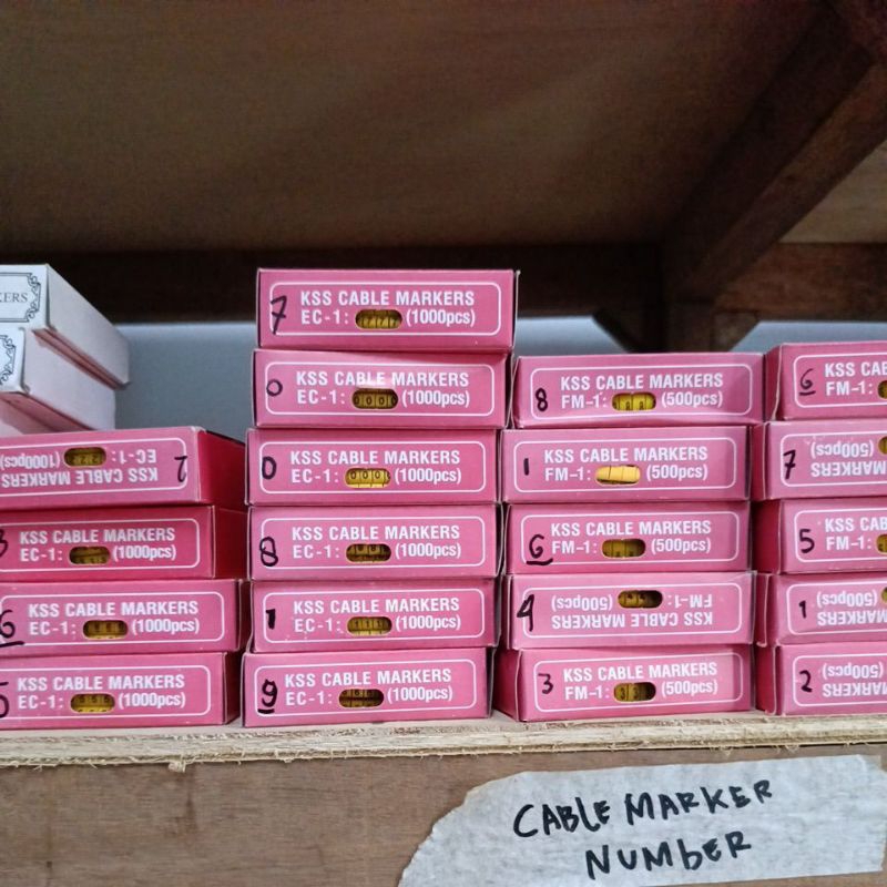 KSS Cable Markers EC-1: (1000pcs)