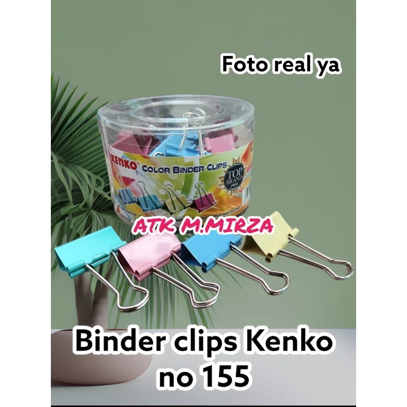 

Binder clips Kenko warna no 155 satuan