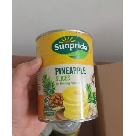 

Sunpride slice in heavy syrup 567gr / nanas irisan dalam sirup pekat