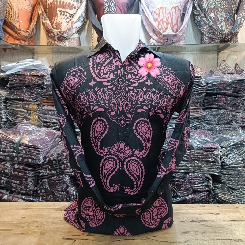 BAJU BATIK PREMIUM BAHAN KATUN HALUS BAJU PESTA PRIA KEREN ELEGAN MASKULIN