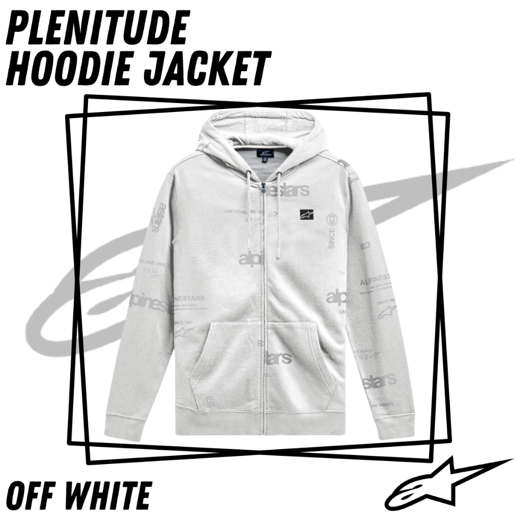 Alpinestars Plenitude Hoodie Off White Jacket Jaket Hoodie Original