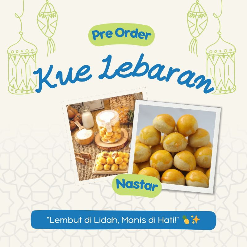 

kue kering lebaran nastar premium pulen & lumer 500gr