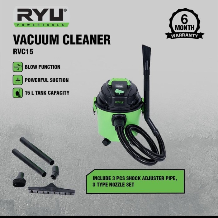Vacum Cleaner RYU 15 Liter - Vacum Penyedot Debu RVC15