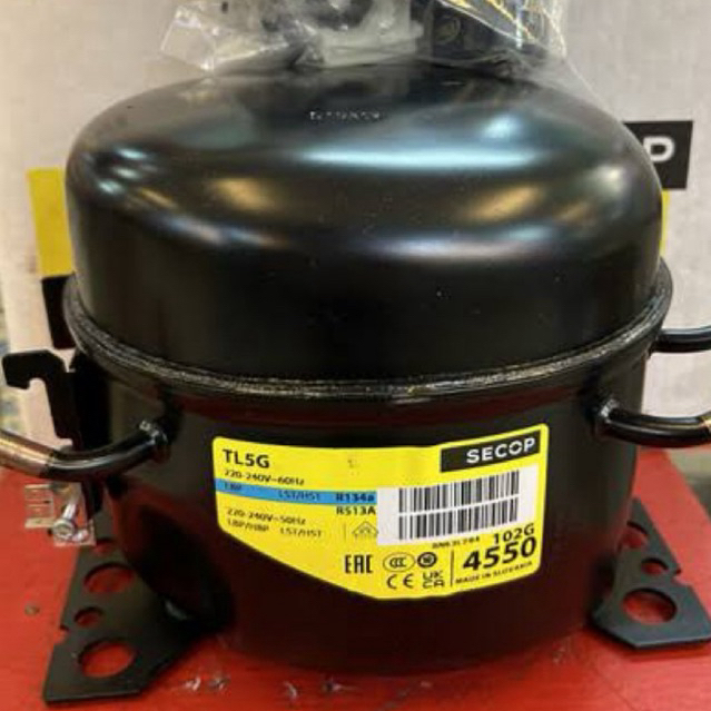 KOMPRESOR SECOP TL5G | KOMPRESOR FREEZER/KULKAS 1/8PK R134
