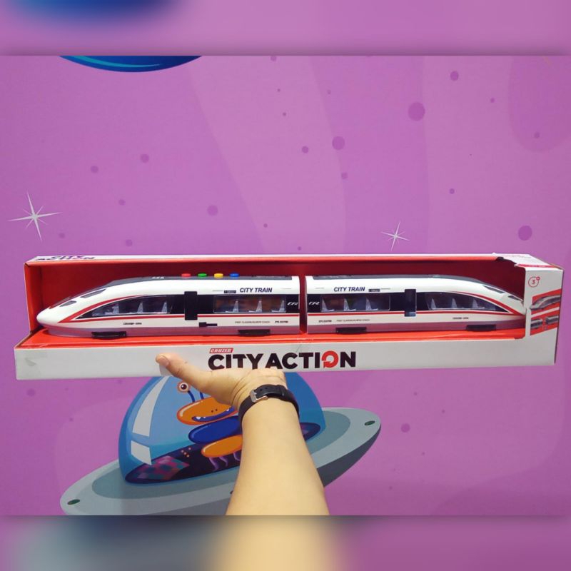 Cruzer City Action Skala 1:16 City Train Kereta Cepat