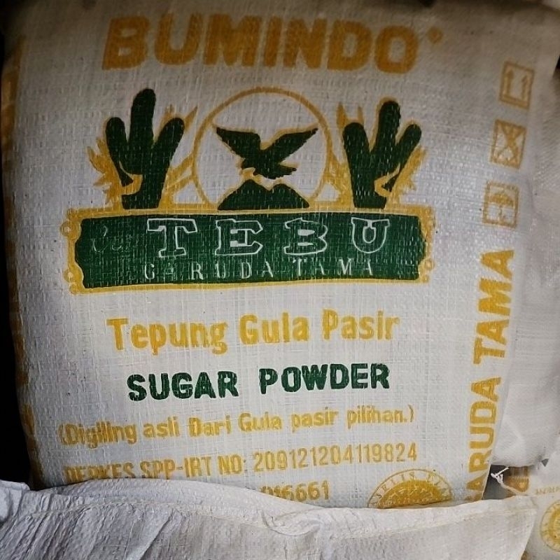

Tepung gua Garuda tama tebu 40bks x 500gr